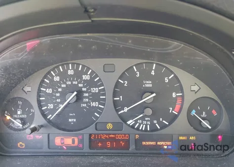 2000 BMW 528Ia из США, поврежденный, VIN WBADM6346YGU05481